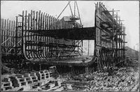 An illustration from A practical course in wooden boat and ship building, the fundamental principles and practical methods described in detail, especially written for carpenters and other woodworkers who desire to engage in boat or ship building, and as a textbook for schools (1918)