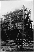 An illustration from A practical course in wooden boat and ship building, the fundamental principles and practical methods described in detail, especially written for carpenters and other woodworkers who desire to engage in boat or ship building, and as a textbook for schools (1918)