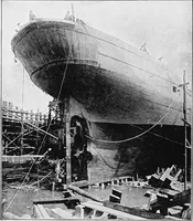 An illustration from A practical course in wooden boat and ship building, the fundamental principles and practical methods described in detail, especially written for carpenters and other woodworkers who desire to engage in boat or ship building, and as a textbook for schools (1918)