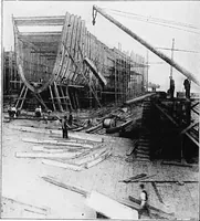 An illustration from A practical course in wooden boat and ship building, the fundamental principles and practical methods described in detail, especially written for carpenters and other woodworkers who desire to engage in boat or ship building, and as a textbook for schools (1918)