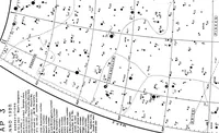 An illustration from A star atlas and telescopic handbook (epoch 1920) for students and amateurs, covering the whole star sphere, and showing over 7000 stars, nebulæ, and clusters; with short descriptive lists of objects suitable for small telescopes; (1910)