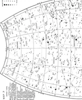 An illustration from A star atlas and telescopic handbook (epoch 1920) for students and amateurs, covering the whole star sphere, and showing over 7000 stars, nebulæ, and clusters; with short descriptive lists of objects suitable for small telescopes; (1910)