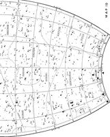 An illustration from A star atlas and telescopic handbook (epoch 1920) for students and amateurs, covering the whole star sphere, and showing over 7000 stars, nebulæ, and clusters; with short descriptive lists of objects suitable for small telescopes; (1910)