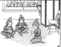 An illustration from Dramatic games and dances for little children (1920)