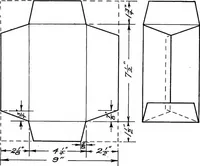Picture 40 of 46 from Paper and cardboard construction. An analysis of the scope of paper and cardboard construction for primary grades of public schools ... Book problems, box problems, card problems, envelope problems (1916), leaf 125