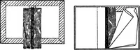 An illustration from Paper and cardboard construction. An analysis of the scope of paper and cardboard construction for primary grades of public schools ... Book problems, box problems, card problems, envelope problems (1916)