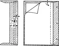 An illustration from Paper and cardboard construction. An analysis of the scope of paper and cardboard construction for primary grades of public schools ... Book problems, box problems, card problems, envelope problems (1916)
