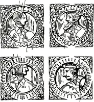 An illustration from The book of decorative furniture, its form, colour, & history (1911)