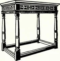 An illustration from The book of decorative furniture, its form, colour, & history (1911)
