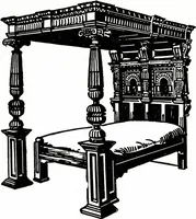 An illustration from The book of decorative furniture, its form, colour, & history (1911)