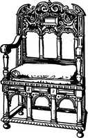 An illustration from The book of decorative furniture, its form, colour, & history (1911)
