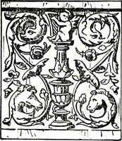 An illustration from The book of decorative furniture, its form, colour, & history (1911)