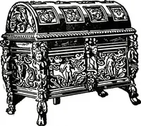 An illustration from The book of decorative furniture, its form, colour, & history (1911)