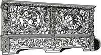 Picture 149 of 375 from The book of decorative furniture, its form, colour, & history (1911), leaf 208