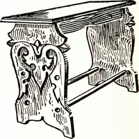 An illustration from The book of decorative furniture, its form, colour, & history (1911)