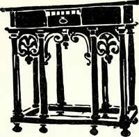 An illustration from The book of decorative furniture, its form, colour, & history (1911)