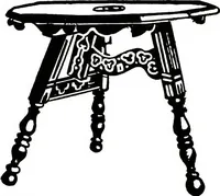 An illustration from The book of decorative furniture, its form, colour, & history (1911)
