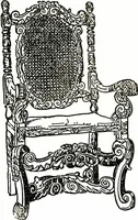 An illustration from The book of decorative furniture, its form, colour, & history (1911)