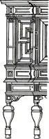 An illustration from The book of decorative furniture, its form, colour, & history (1911)