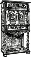 Picture 257 of 375 from The book of decorative furniture, its form, colour, & history (1911), leaf 327