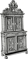 Picture 262 of 375 from The book of decorative furniture, its form, colour, & history (1911), leaf 333