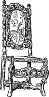 An illustration from The book of decorative furniture, its form, colour, & history (1911)