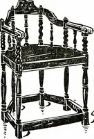 An illustration from The book of decorative furniture, its form, colour, & history (1911)