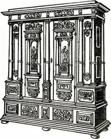 An illustration from The book of decorative furniture, its form, colour, & history (1911)