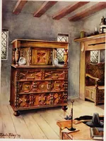 An illustration from The book of decorative furniture, its form, colour, & history (1911)
