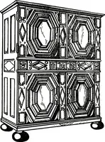 An illustration from The book of decorative furniture, its form, colour, & history (1911)