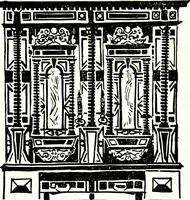 An illustration from The book of decorative furniture, its form, colour, & history (1911)