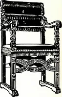 An illustration from The book of decorative furniture, its form, colour, & history (1911)