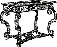 An illustration from The book of decorative furniture, its form, colour, & history (1911)