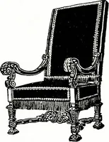 An illustration from The book of decorative furniture, its form, colour, & history (1911)