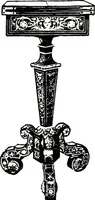 An illustration from The book of decorative furniture, its form, colour, & history (1911)