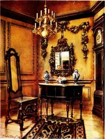 An illustration from The book of decorative furniture, its form, colour, & history (1911)