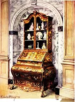 An illustration from The book of decorative furniture, its form, colour, & history (1911)