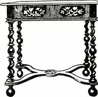 An illustration from The book of decorative furniture, its form, colour, & history (1911)