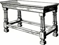 An illustration from The book of decorative furniture, its form, colour, & history (1911)