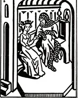 An illustration from The book of decorative furniture, its form, colour, & history (1911)
