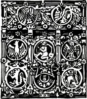 An illustration from The book of decorative furniture, its form, colour, & history (1911)
