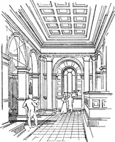 An illustration from Elementary perspective arranged to meet the requirements of architects, draughtmen, and students (1913)