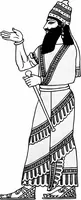 An illustration from Ancient Egyptian, Assyrian, and Persian costumes and decorations (1920)
