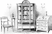 Picture 110 of 246 from The house beautiful and useful; being practical suggestions on furnishing and decoration (1907), leaf 134