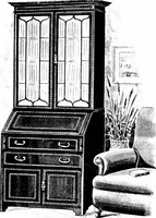 An illustration from The house beautiful and useful; being practical suggestions on furnishing and decoration (1907)