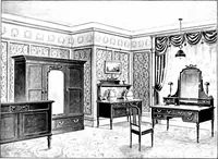 An illustration from The house beautiful and useful; being practical suggestions on furnishing and decoration (1907)