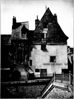 An illustration from Small French buildings; the architecture of town and country, comprising cottages, farmhouses, minor chateaux or manors with their farm groups, small town dwellings, and a few churches (1921)