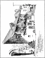 An illustration from Small French buildings; the architecture of town and country, comprising cottages, farmhouses, minor chateaux or manors with their farm groups, small town dwellings, and a few churches (1921)