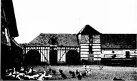 An illustration from Small French buildings; the architecture of town and country, comprising cottages, farmhouses, minor chateaux or manors with their farm groups, small town dwellings, and a few churches (1921)