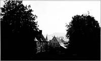An illustration from Small French buildings; the architecture of town and country, comprising cottages, farmhouses, minor chateaux or manors with their farm groups, small town dwellings, and a few churches (1921)